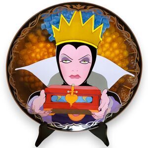 Disney Evil Queen Art Plate with COA, 506/1000, Limited Edition Collectible